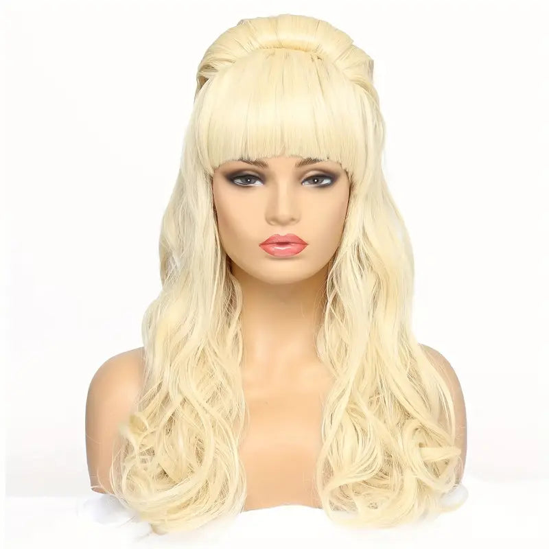 Beehive Wig Long Blonde