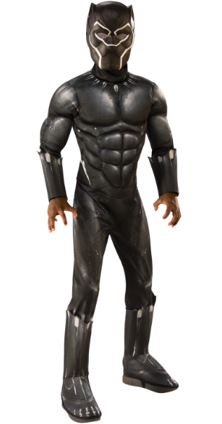Black Panther Muscle Chest Costume - Child