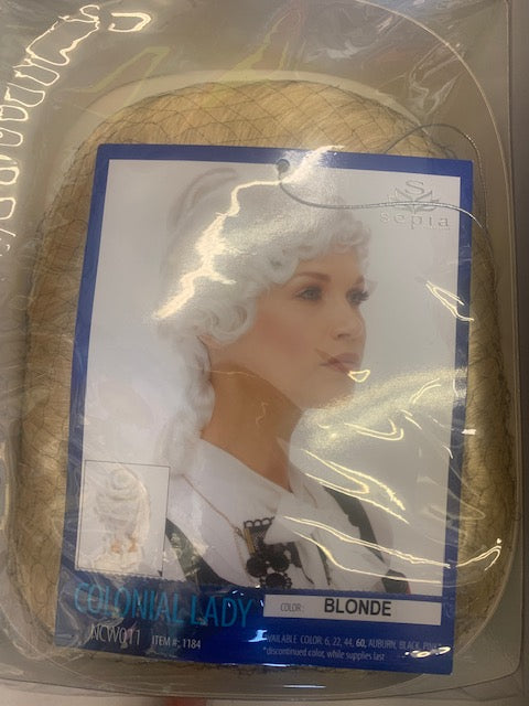 Peluca COLONIAL DAMA RUBIA