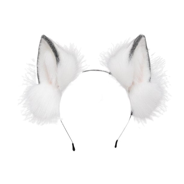 Snowy White Cosplay Cat Ears