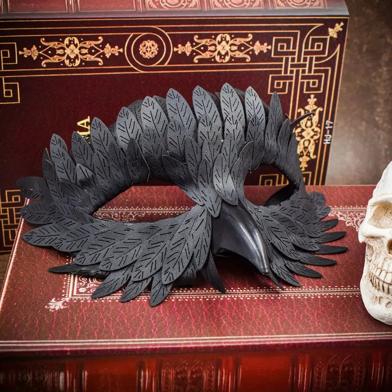 Black Flame Bird Mask (Knight)