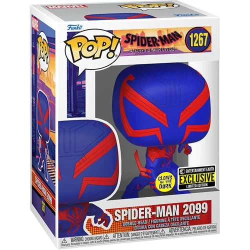 Spider-Man: Across the Spider-Verse Spider-Man 2099 Glow-in-the-Dark Pop! Vinyl Figure #1267