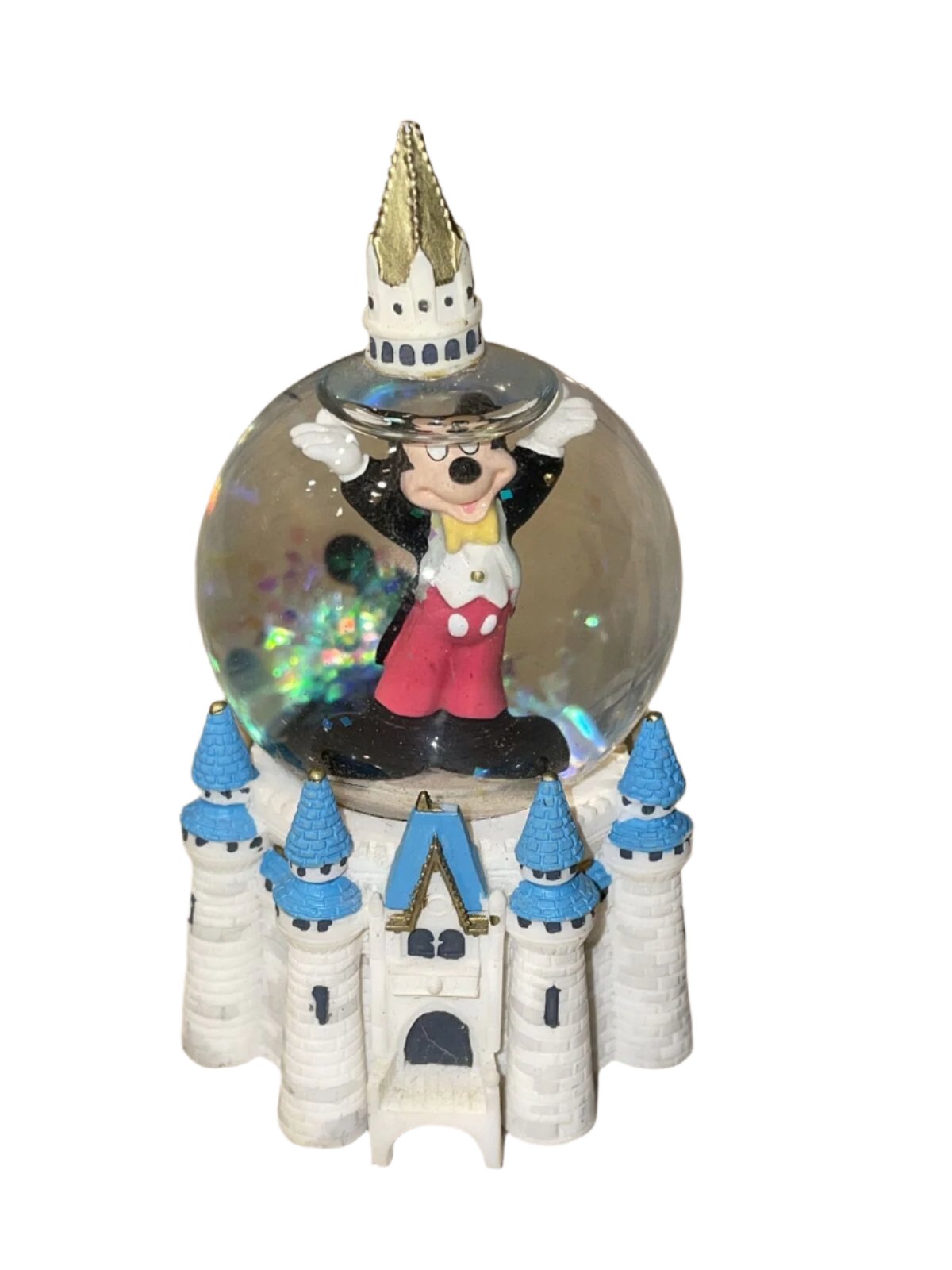 VINTAGE Disney Mickey Mouse Magic Kingdom Castle Mini Snow Globe