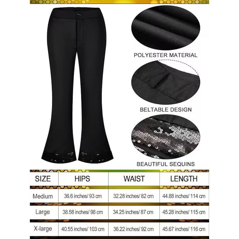 Men's 70s Disco Costume Shirt and Pants Set