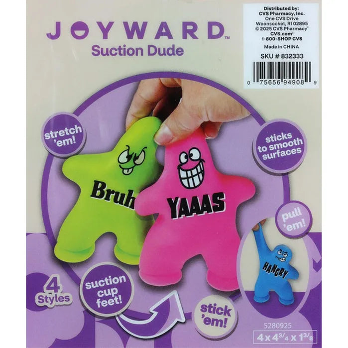 JoyWard Suction Dude Stress Toy (Pink)