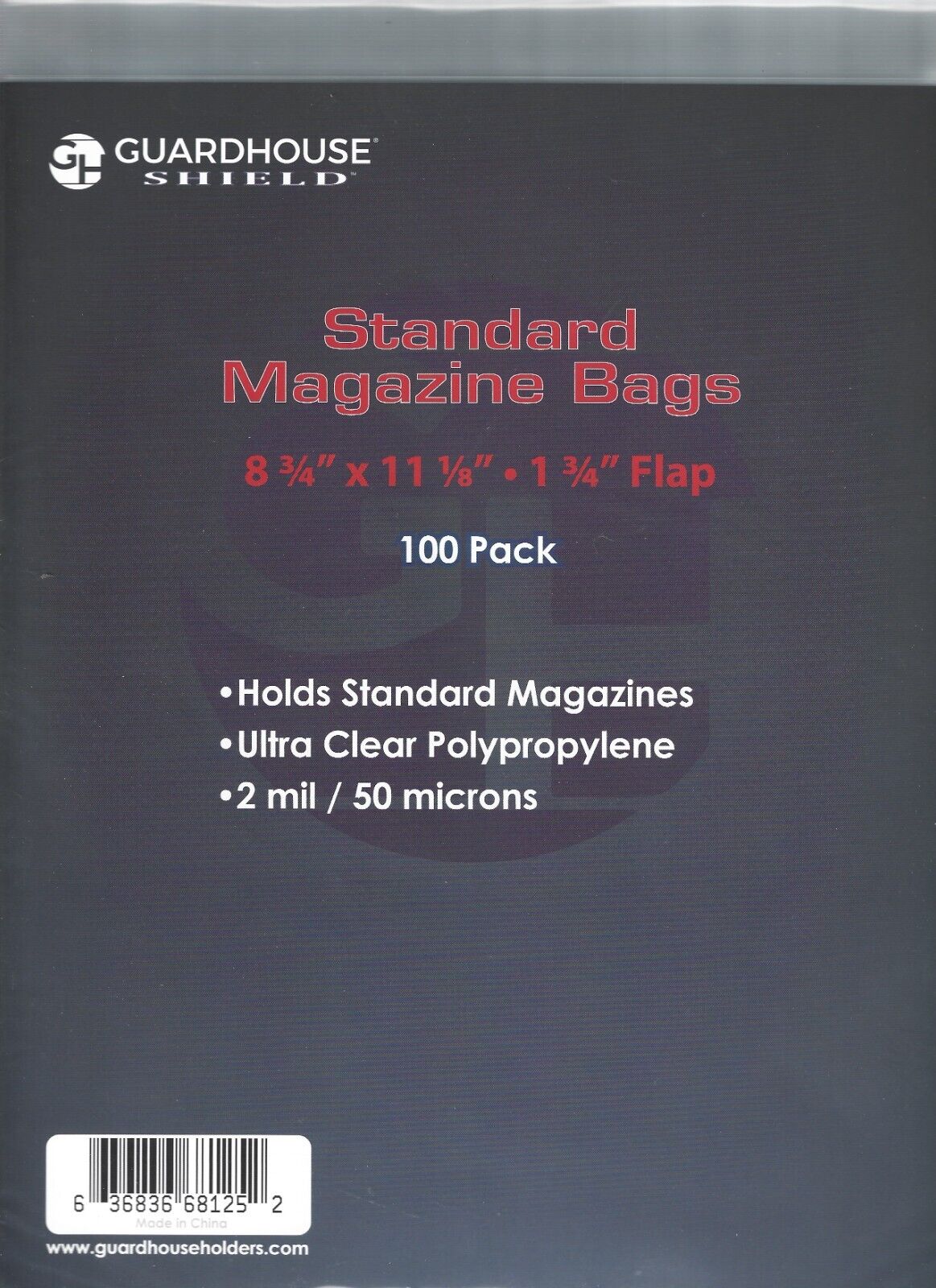 Guardhouse Shield Resealable Magazine Bag (Individual)
