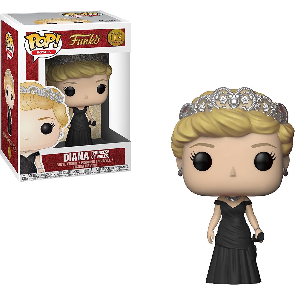 Funko Pop! Diana Princesa de Gales de la Realeza Figura de vinilo #03