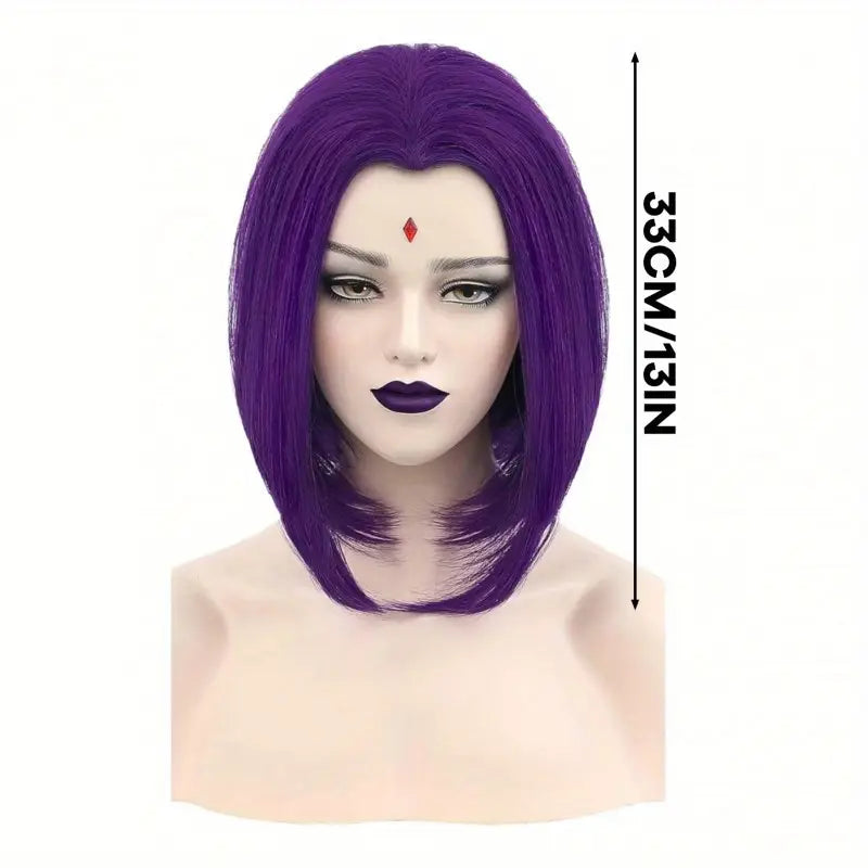 Raven Rachel Cosplay Wig (Purple) (14")