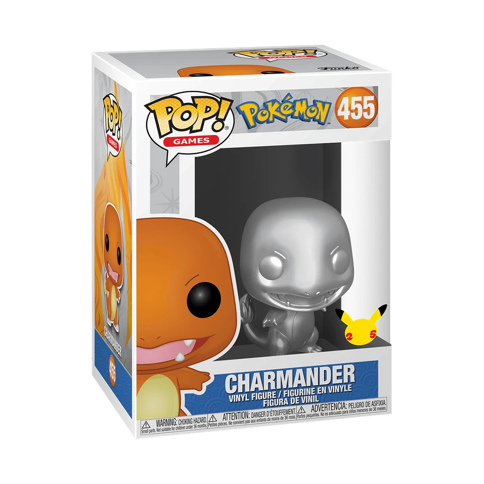 Funko Pop! Pokémon - Charmander (Silver) (Metallic) #455