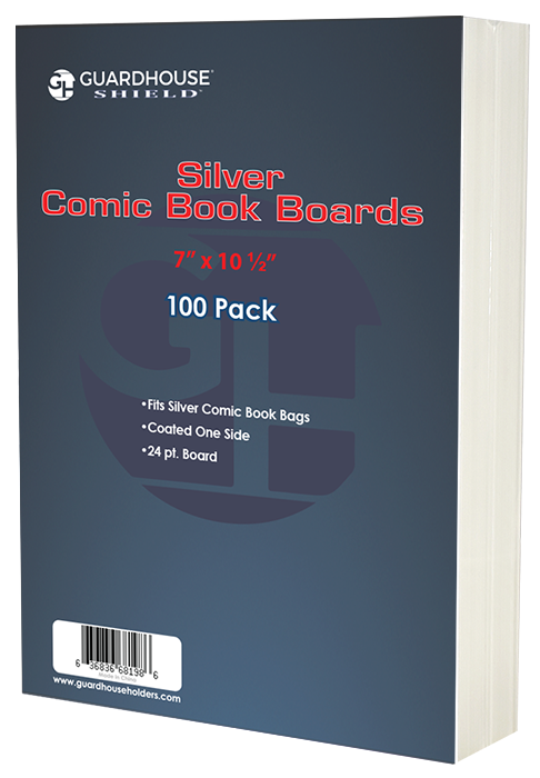 Guardhouse Silver Age Comic-Rückbretter (7 x 10 1/2) – 100 Stück