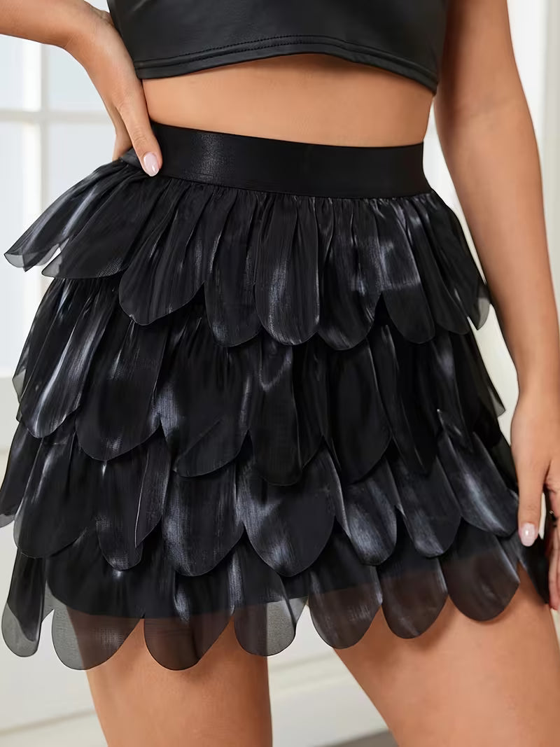 Puffy Cake Skirt - Flared