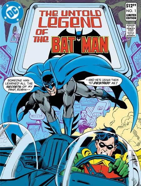 1/29/25 LIMITED EDITION THE UNTOLD LEGEND OF THE BATMAN #1 CVR A JOSE LUIS GARCIA-LOPEZ & DICK GIORDANO