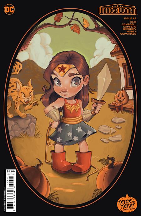 WONDER WOMAN #2 CVR G CHRISSIE ZULLO TRICK OR TREAT CARD STOCK VAR 10/24/23