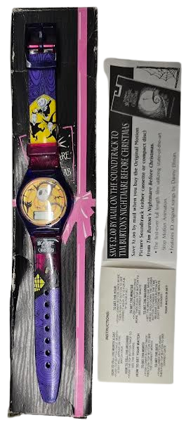 The Nightmare Before Christmas Bats and Cats Vintage Wristwatch