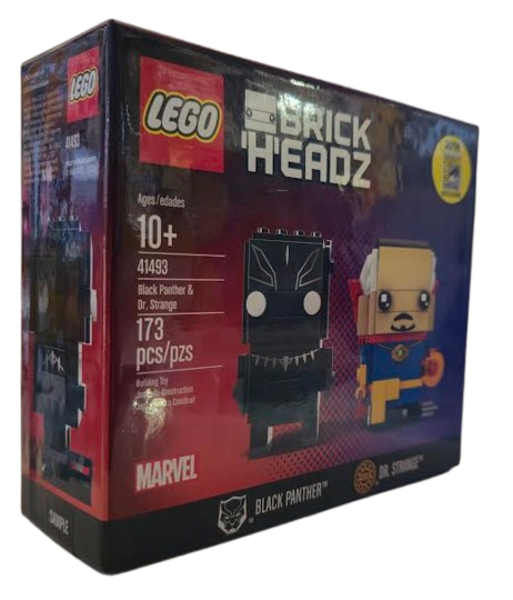 LEGO SDCC 2016 Exclusive Limited Edition Brick Headz Marvel Black Panther and Dr. Strange 41493 Sealed Sample