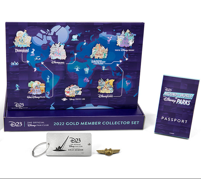 D23 Official Disney Fan Club 2022 Gold Member Collector Gift Set