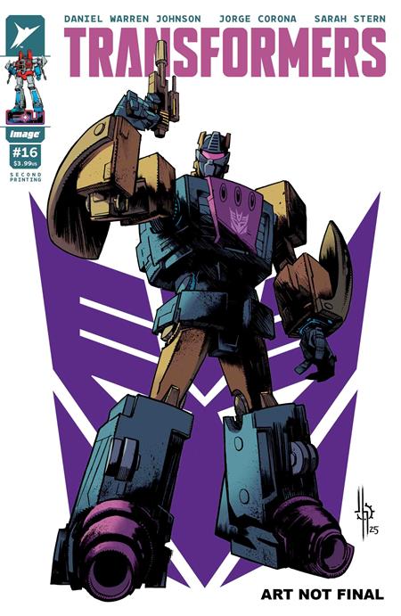 TRANSFORMERS #16 2ND PTG CVR A JASON HOWARD DECEPTICON CVR (4/9/25)