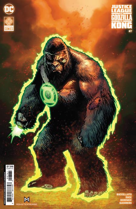 JUSTICE LEAGUE VS GODZILLA VS KONG #7 (OF 7) CVR F CHRISTIAN DUCE KONG AS GL FOIL VAR 05/21/2024