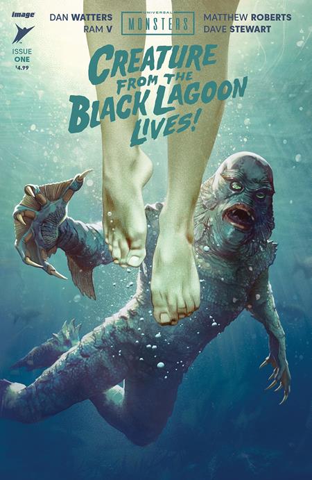 UNIVERSAL MONSTERS THE CREATURE FROM THE BLACK LAGOON LIVES #1 (OF 4) CVR B JOSHUA MIDDLETON VAR 04/24/2024