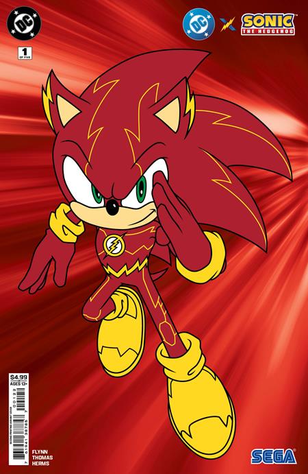 DC X SONIC THE HEDGEHOG #1 (OF 5) Second Printing Cvr B Flash Card Stock var (4/30/25)