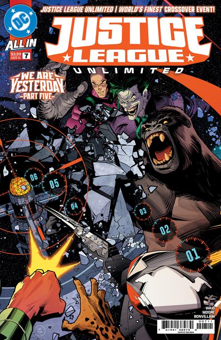 JUSTICE LEAGUE UNLIMITED #7 CVR A DAN MORA CONNECTING (WE ARE YESTERDAY) 05/28/2025