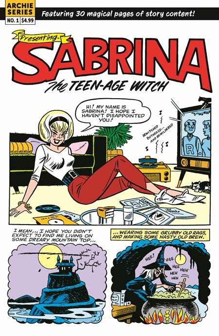 SABRINA THE TEENAGE WITCH MAGIC UNLEASHED (ONE SHOT) CVR B DAN DECARLO RETRO ART VAR 09/03/2025