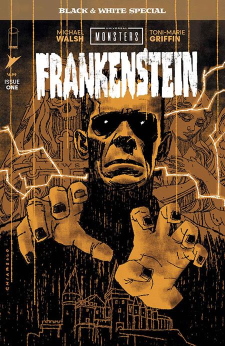 UNIVERSAL MONSTERS FRANKENSTEIN B&W SPECIAL #1 (OF 2) CVR B MARK CHIARELLO VAR (10/14/2026)