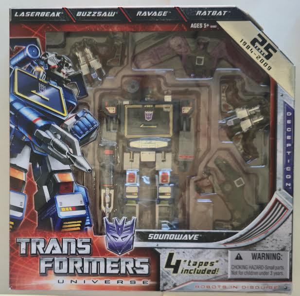 Transformers Universe 25th Anniversary G1 Series Soundwave San Diego ComiCon 2009 Transformers Club Exclusive
