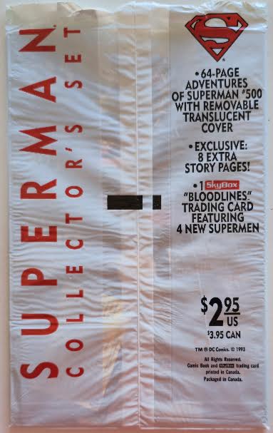 Adventures of Superman #500  1993 Jerry Ordway Collector's Set Opened Polybag