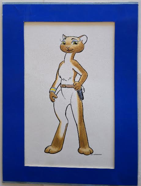 Ensign by Hand Drawing by S.A Gallacci 1980s