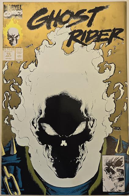 Ghost Rider # 15 Glow in the Dark 1991 VG Vintage Comic