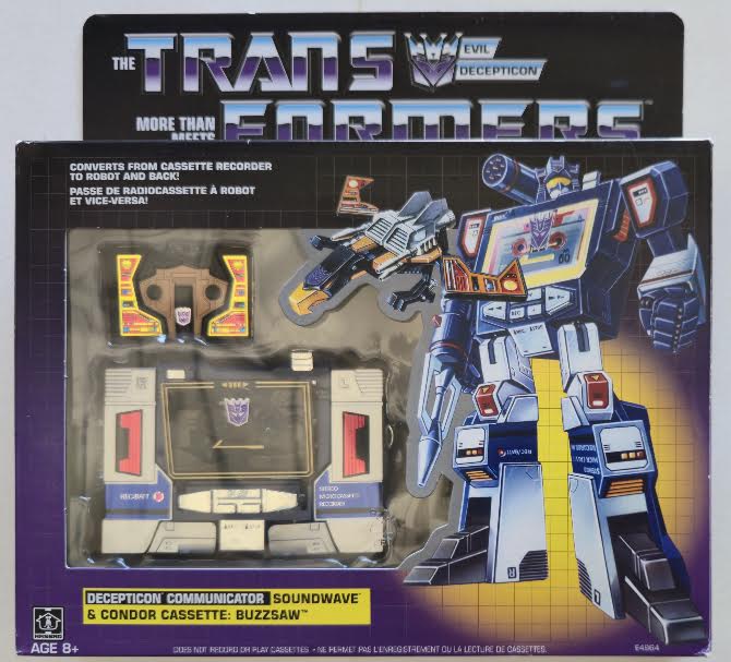 Transformers: Evil Decepticon Communicator Soundwave and Buzzsaw G1 2018 Reproduction - Original Packaging (Pre-owned)