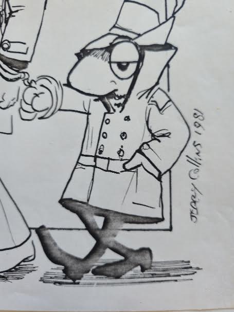 Lupin the Third hand drawing by Jerry Collins 1981