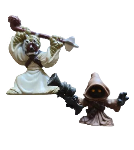 Star Wars Galactic Heroes Tusken Raider and Jawa 2-Pack Action Figures 2007 - Pre-Owned