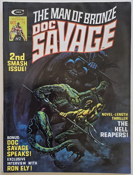Doc Savage The Man of Bronze #2 1975 VF Vintage Magazine