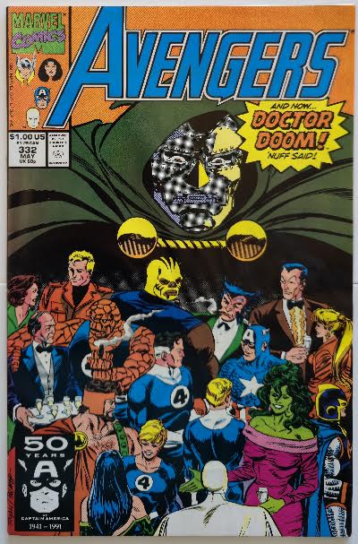 Avengers #332 1991 VF Vintage Comic
