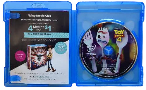 Disney Pixar Toy Story 4 Multi-Screen Edition Blu-Ray DVD 2019 (Pre-Owned)