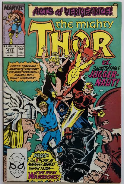 Thor #412 1989 Vintage Comic