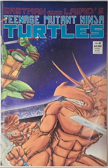 Teenage Mutant Ninja Turtles #6 1988 VF Second Printing Vintage Comic