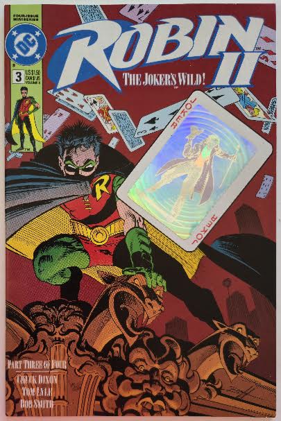 Robin II: Joker's Wild #3 Two Variant Set plus Chromatic Stickers 1991 NM Vintage Comics