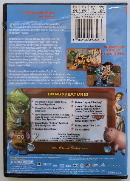 Toy Story 10th Anniversary Edition 2-Disc DVD Set 2005 (Pre-Owned)