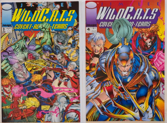 WILDC.A.T.S Covert Action Teams Image 2-Pak #3-4 Collection 1992 Vintage Comics