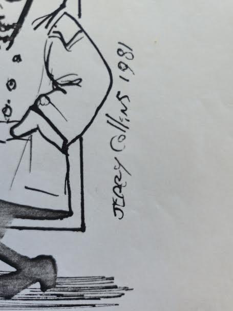 Lupin the Third hand drawing by Jerry Collins 1981
