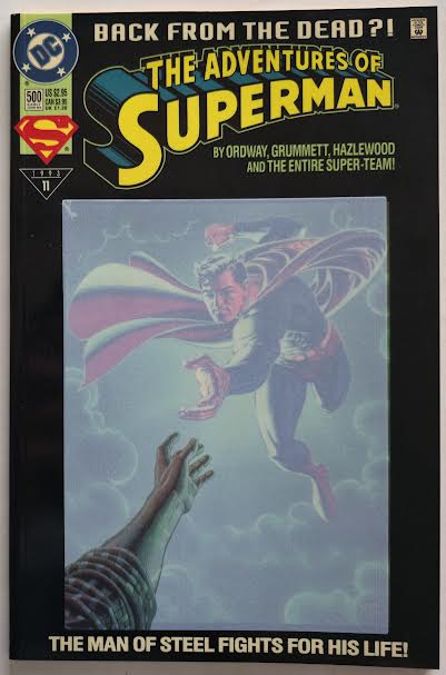 Adventures of Superman #500 Collectors Edition with Trading Card 1993 NM Vintage Comic
