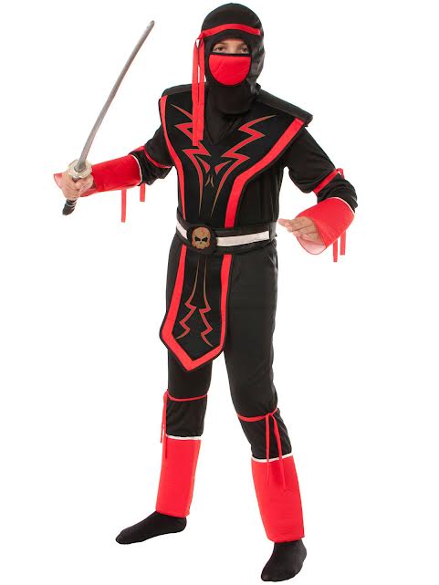 Red Skull Ninja Costume - Kids