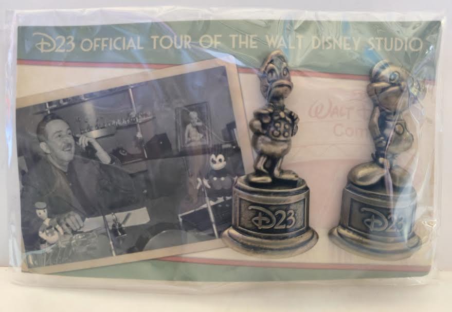D23 Official Disney Fan Club Tour of the Walt Disney Studio 2-Pin Mickey and Donald Set