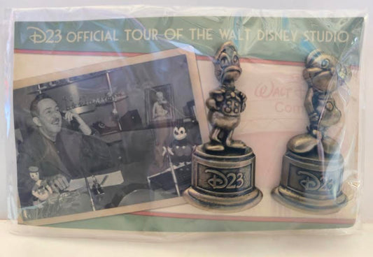 D23 Official Disney Fan Club Tour of the Walt Disney Studio 2-Pin Mickey and Donald Set
