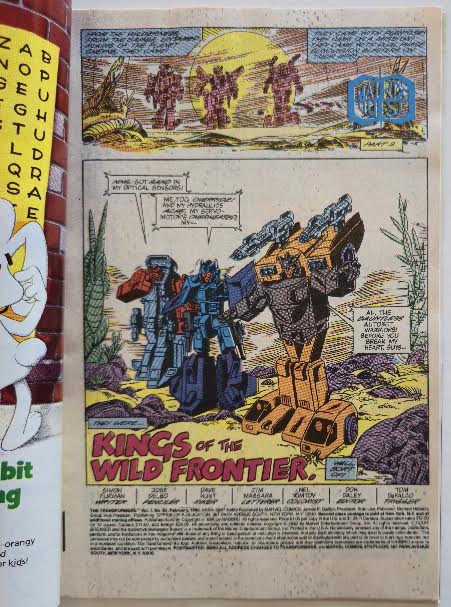 Transformers #63 1989 Vintage Comic