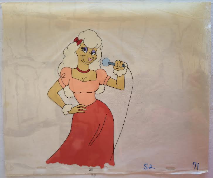 Brenda Springer Animalympics Original Hand Painted on Acetate 1980 Animation Cel Production Art