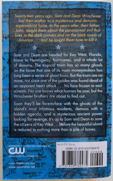 Supernatural: Bone Key 2008 Novel (Pre-Owned)